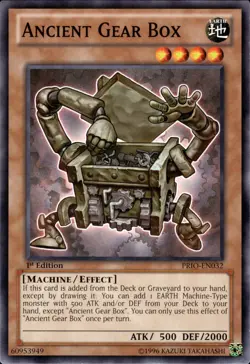 Ancient Gear Box - 1st Edition PRIO-EN032 - NM - YuGiOh - Image 1