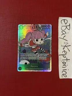 One Piece TCG ENGLISH Perona OP12-034 SR Foil Holo Legacy Of The Master Rare - Image 1