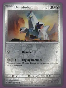 Duraludon 106/142 Stellar Crown Reverse Holo Pokemon Card - Image 1