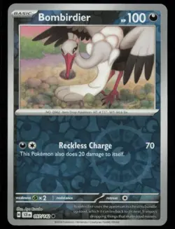 Bombirdier 97/142 Pokemon Stellar Crown Common Near Mint REVERSE HOLO Card - Image 1
