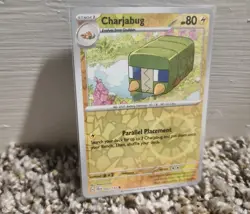 Charjabug 052/142 Pokemon Stellar Crown SV07 Reverse Holo Common Card NM - Image 1