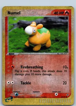 Pokemon Card - Numel - Ex Dragon - Reverse Holo - 69/97 - Image 1