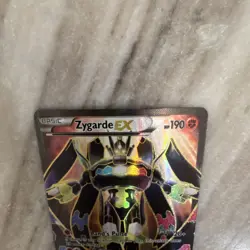 Pokemon TCG Zygarde EX Holo Basic Fighting 190 NM 54a/124 Card 2016 - Image 3