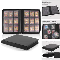 Toploader Card Binder: Protect Your Cards in Style - 324 Loader Capacity, Black - Image 1