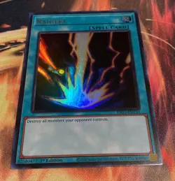 Yugioh 1st Edition Raigeki Ultra Rare Rarity Collection 5 RA05-EN110 NM Card - Image 2