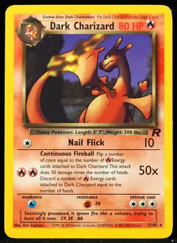 Dark Charizard #21/82 Team Rocket LP- Pokemon Card - Image 1