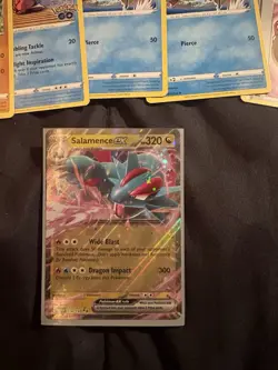 Pokemon TCG Mixed Card Lot Salamence EX Charizard Pikachu Energy Trainer Cards - Image 5