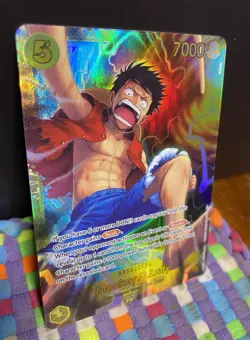 Monkey.D.Luffy OP15-119 SEC Foil One Piece Card - Adventure On Kami’s Island NM - Image 1