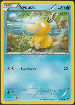 Psyduck 16/122 - Pokemon BREAKpoint Card - NM - Image 1