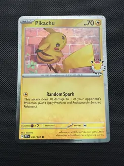 Pikachu 051/162 Pokemon Day 2026 Stamped Promo Pack Fresh NM Pokemon Card - Image 1