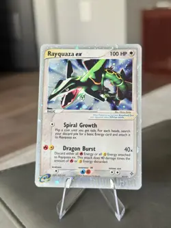 Rayquaza EX Dragon Frontiers Holo Card 97/101 MP - Image 1