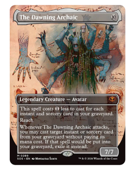 The Dawning Archaic - Borderless Secrets of Strixhaven MTG - Image 1