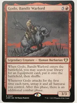 MTG TCG - Godo, Bandit Warlord 0227 Commander Masters - NM (Free Shipping $5+) - Image 1