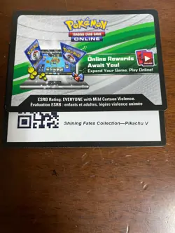 Pokemon 10x Shining Fates Collection - Pikachu V PTCGO Code Card Email! - Image 1