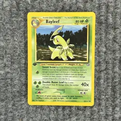 Vtg Pokemon Neo Genesis Bayleef 29/111 1st Ed Very Good - Image 1