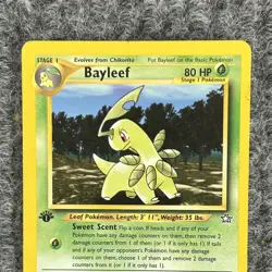 Vtg Pokemon Neo Genesis Bayleef 29/111 1st Ed Very Good - Image 3