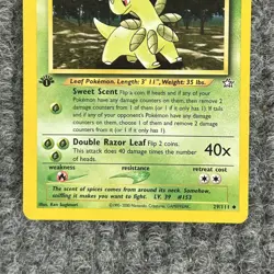 Vtg Pokemon Neo Genesis Bayleef 29/111 1st Ed Very Good - Image 4