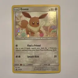 Pokemon Eevee SM184 Cosmos Holo Promo Basic Pokemon TCG Card 50 HP English Mizue - Image 1