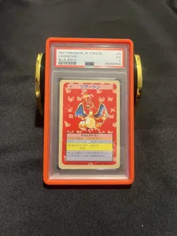 1995 Pokemon JAPANESE TOPSUN CHARIZARD #6 PSA 5 Blue Back Card - Image 1