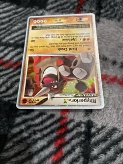 Rhyperior LV.X DP29 Ultra Rare, Diamond Pearl Black Star Promo, Pokemon Card, HP - Image 4
