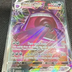Pokemon Gengar VMAX 157/264 Swsh08 Fusion Strike Ultra Rare Full Art Holo - Image 2