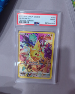 Pokemon TCG Crown Zenith Pikachu 160/159 Secret Rare Holo PSA 9 2023 - Image 1