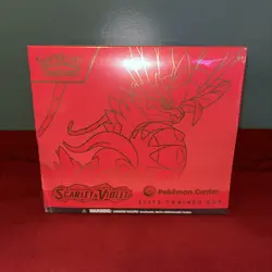 Scarlet and Violet Base Set Pokemon Center Exclusive ETB Koraidon SLIGHT DAMAGE - Image 1