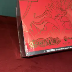 Scarlet and Violet Base Set Pokemon Center Exclusive ETB Koraidon SLIGHT DAMAGE - Image 2