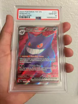 PSA 10 GEM MINT 2024 POKEMON GENGAR EX 193/162 ULTRA RARE TEMPORAL FORCES 🔥🔥 - Image 1