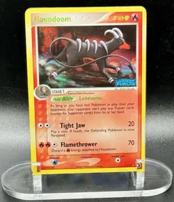 Houndoom 7/115 Stamped Pokemon EX Unseen Forces 2005 Vintaged Reverse Holo LP/MP - Image 2