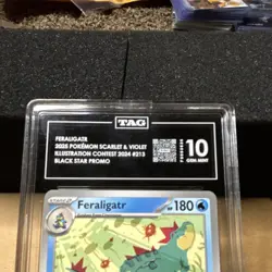 Pokemon Scarlet & Violet Illustration Contest 2024 Feraligatr 213 Promo TAG 10 - Image 2