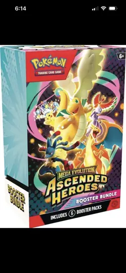 Pokemon Mega Evolution Ascended Heroes Booster Bundle Sealed - Image 1