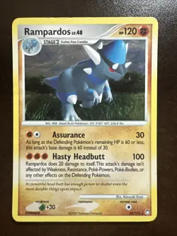 Rampardos 33/123 Holo Rare DMG Pokemon TCG Mysterious Treasures - Image 1