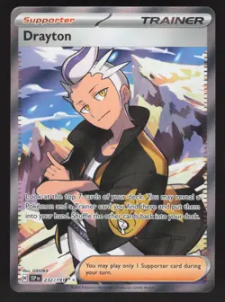 Drayton 232/191 Pokemon TCG SV08: Surging Sparks NM - Image 1