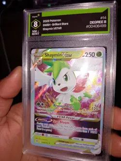 Degree 8 Pokemon TCG Shaymin VSTAR 014/172 Swsh09: Brilliant Stars Holo - Image 1