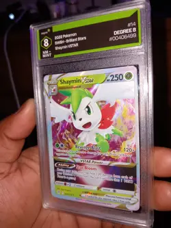 Degree 8 Pokemon TCG Shaymin VSTAR 014/172 Swsh09: Brilliant Stars Holo - Image 2