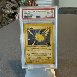 Pikachu #70 Neo Genesis 1st Edition PSA 9 Pokemon TCG (2000) - Image 1