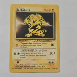 Pokemon Electabuzz Base Set Rare Wizards 20/102 English Regular - Image 1