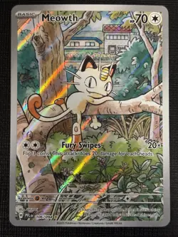 2026 POKEMON PHANTASMMAL FLAMES MEOWTH 106/094 ILLUSTRATION RARE - Image 1