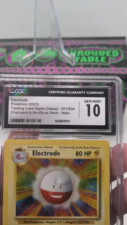 CGC 10 Gem Mint TCG Classic Collection Holo Electrode CLC 011/034 Pokemon TCG - Image 2