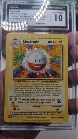 CGC 10 Gem Mint TCG Classic Collection Holo Electrode CLC 011/034 Pokemon TCG - Image 4