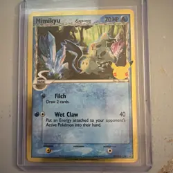 Mimikyu SWSH136 Pokemon Celebrations 25th Anniversary Black Star Promo NM - Image 1