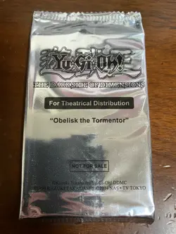 Yugioh Obelisk the Tormentor MVPC-EN001 Movie Pack Gold Secret Rare New Sealed! - Image 1