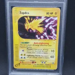 Zapdos H32/H32 Aquapolis Holo Rare PSA 3 Pokemon card TCG WOTC vintage - Image 2