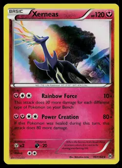 Pokemon Card BREAKthrough Xerneas 107/162 Rare Holo - Image 1