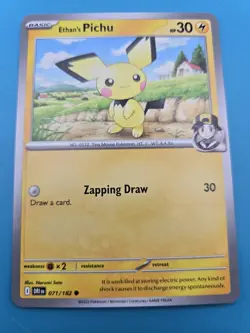 Ethan's Pichu 071/182 Sv10: Destined Rivals Regular Pokemon Card NM - Image 1