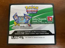 Pokemon Tag Team Tin: Eevee & Snorlax GX TCGO Code Card Unused Fast Email! - Image 1