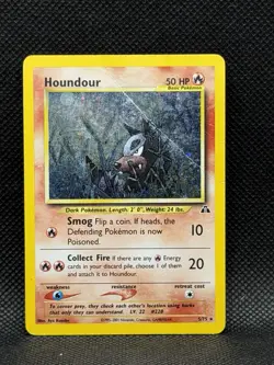 Rare Mint Pokemon Card Houndour 24/75 Neo Discovery non Holo1995 Collection R21 - Image 1