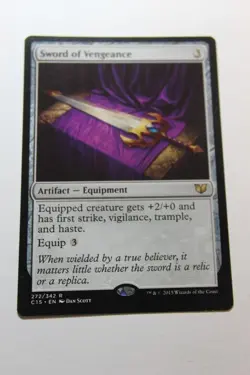MTG Sword of Vengeance x1- -Commander 2015-Lightly Played - Image 1