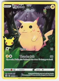 Pikachu 005/025 Holo Rare Celebrations Pokemon Holo Near Mint - Image 2
